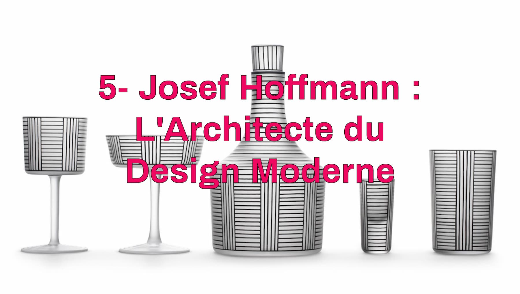 Oeuvres de design Josef Hoffmann